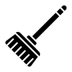 Broom glyph icon
