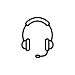 Headset Icon Perfect for Online Communication