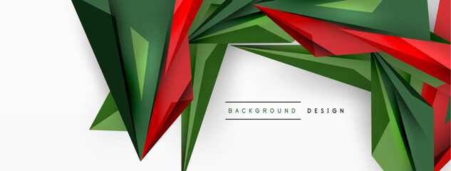 Minimal geometric abstract background. Low poly dynamic triangle design. Trendy techno business template for wallpaper, banner, background or landing