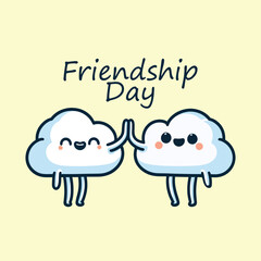 Friendship day concept illustration| Happy Friendship Day | abstract, vector, illustration, design