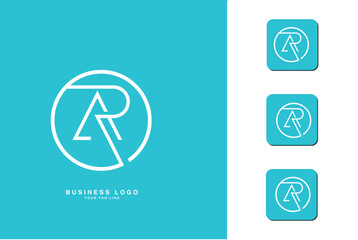 AR, RA, Abstract Letters Logo Monogram