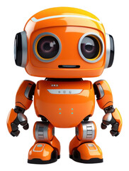 PNG Robot cartoon white background representation.