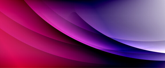 Dynamic flowing waves on gradient color background. Vector illustration For Wallpaper, Banner, Background, Card, Book Illustration, landing page