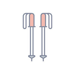 Trekking Pole vector icon