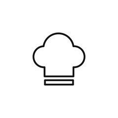 Culinary Chef Hat Icon Ideal for Cooking Classes