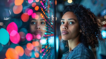 A digital interface displaying real-time financial data analysis.