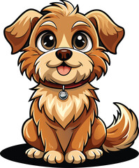 Adorable Kawaii Cartoon Dog