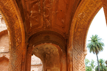 Ruined buildings of the British residency in Lucknow, Uttar Pradesh, India, Asia