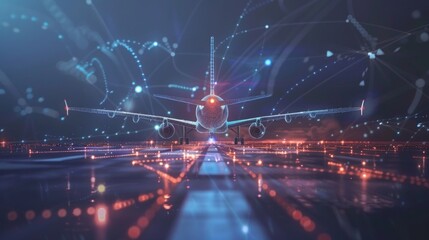 Obraz premium Inflight shopping has been taken to the next level with 5G allowing passengers to easily browse and purchase dutyfree items during their flight.