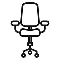 Adjustable Office Chair Icon Perfect for Office Ergonomics