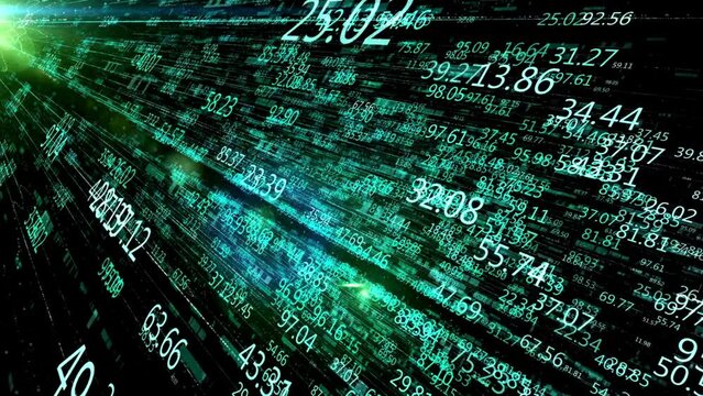 Random digits,Digital binary code. Computer matrix data falling numbers,number background