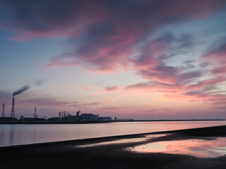 朝日によって変化する色