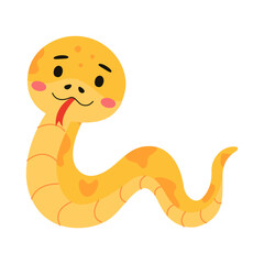 Fototapeta premium Cute purple golden child cartoon