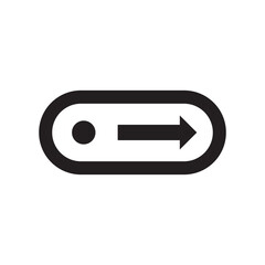 login thin line vector icon illustration.  isolated on white background. EPS 10/AI	
