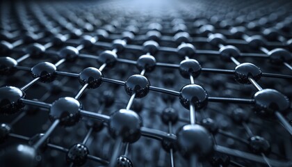 Obraz premium Highly detailed view of nanoparticles in nanotechnology research under a microscope