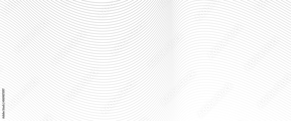 Poster vector minimalist abstract dynamic white wave pattern with abstract geometric curved wavy transparen