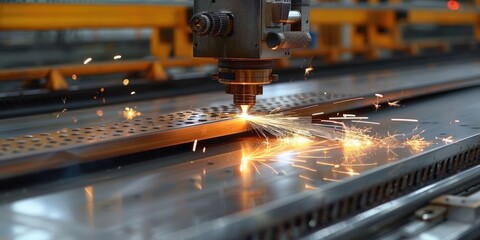 Laser Cutting Machine In Action