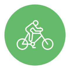 Cyclist icon vector image. Can be used for Urban Tribes.