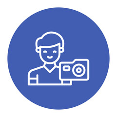 Photographer icon vector image. Can be used for Urban Tribes.