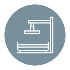 Raft icon vector image. Can be used for 3d Printing.