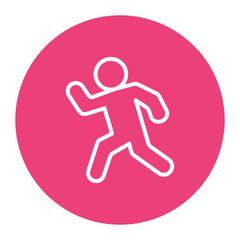 Runner Silhouette icon vector image. Can be used for Marathon.