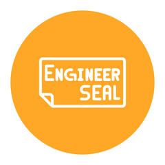 Engineer Seal icon vector image. Can be used for Engineer in Mechanics.