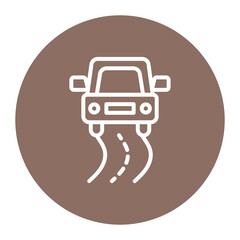 Road Test icon vector image. Can be used for Driving School.