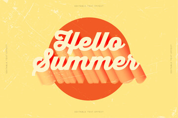 summer text effect