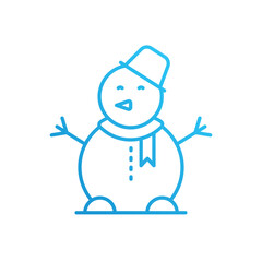 Snowman vector icon