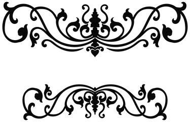 Vintage frame, abstract elements, lines for decorating cards, invitations.