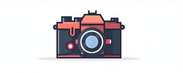 Fototapeta premium Minimalist Icon Representing Photography