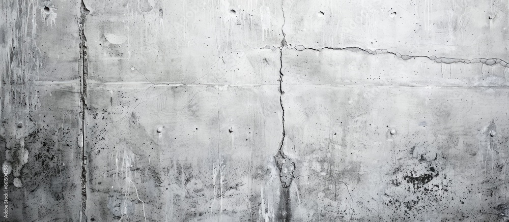 Poster Background of a concrete wall with a textured gray surface, suitable for placing images with copy space.
