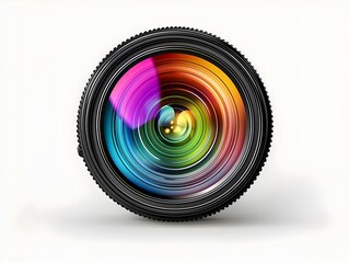 Vibrant Icon Representing Photography Focus and Creativity