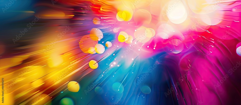 Poster colorful abstract background with a blurred effect, ideal for web design or wallpaper, with plenty o