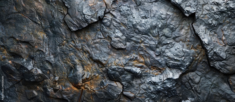 Aufkleber abstract black stone surface with copy space image.