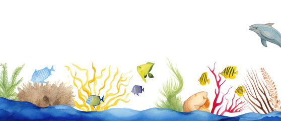 Fototapeta premium PNG Sea life and ocean aquarium outdoors nature.