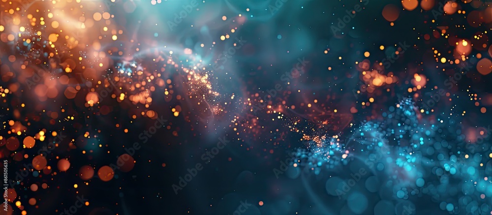 Poster a mystical background with abstract and fantastic elements perfect for a copy space image.