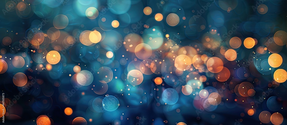 Aufkleber Background with blurred lights creating an abstract copy space image.