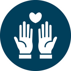 Prayer Vector Glyph Icon