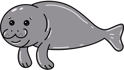 illustration of a Dugong