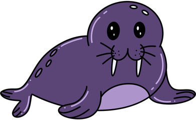 Cartoon Walrus