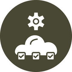 Digital Transformation Vector Glyph Icon