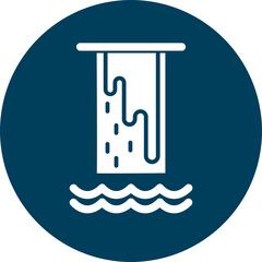 Cascade Vector Glyph Icon