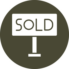 Sold Glyph Icon