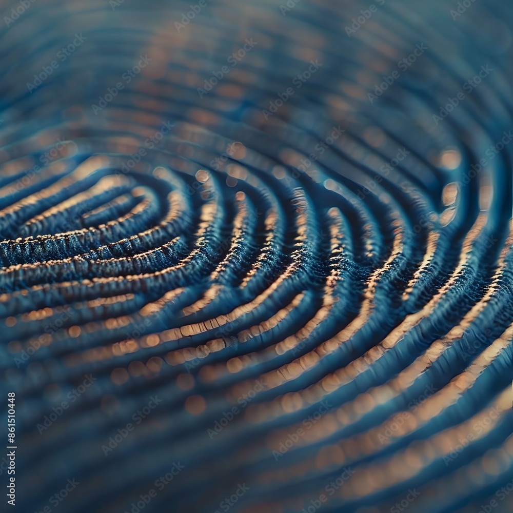 Poster mesmerizing fingerprint macro rhythmic ridges unveiling intricate patterns