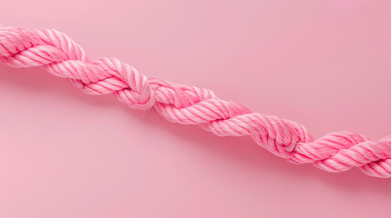 Pink rope, symbolizing strength and unity