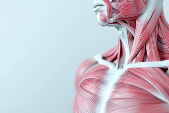 This is a detailed diagram of the human muscular system.