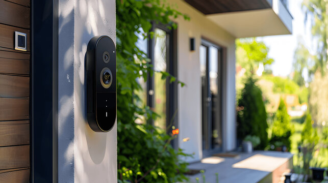 Smart home security setup with video doorbell and smart locks