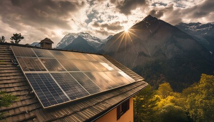 Énergie solaire : maison individuelle en zone rurale