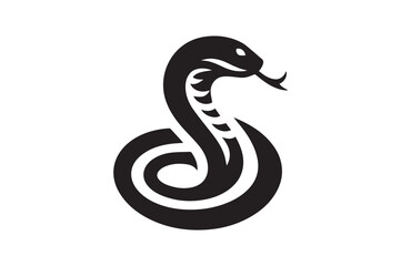snake silhouette vector illustration, animal illustrations artwork and design